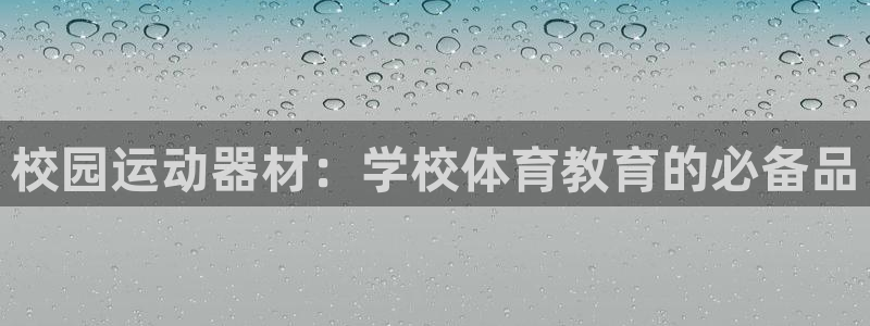 意昂体育3注册：校园运动器材：学校体育教育的必备品